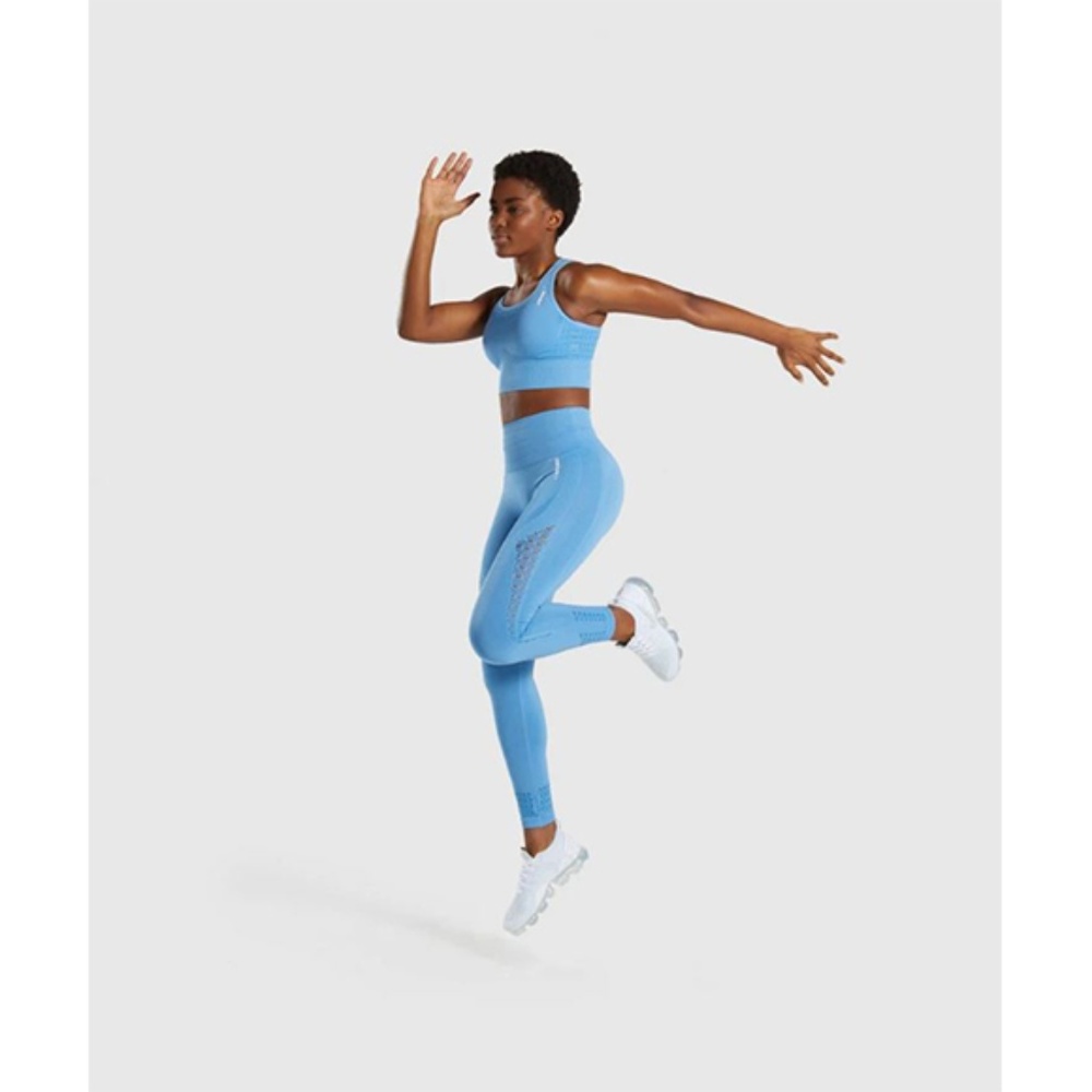 Gymshark Energy+ Seamless Leggings - Malibu Blue - Picture 3 of 8